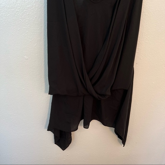 BCBGMAXAZRIA Solange Back-Drape Halter Top Black - Picture 5 of 13